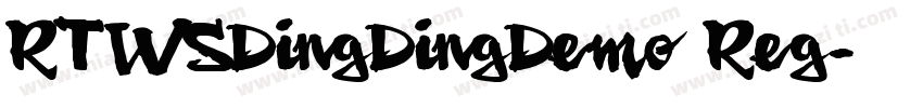 RTWSDingDingDemo Reg字体转换